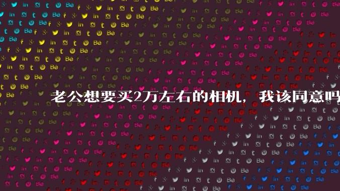老公想要买2万左右的相机，我该同意吗？