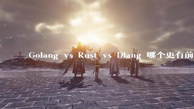 Golang vs Rust vs Dlang 哪个更有前途，哪位大牛这 3 门语言都用过？